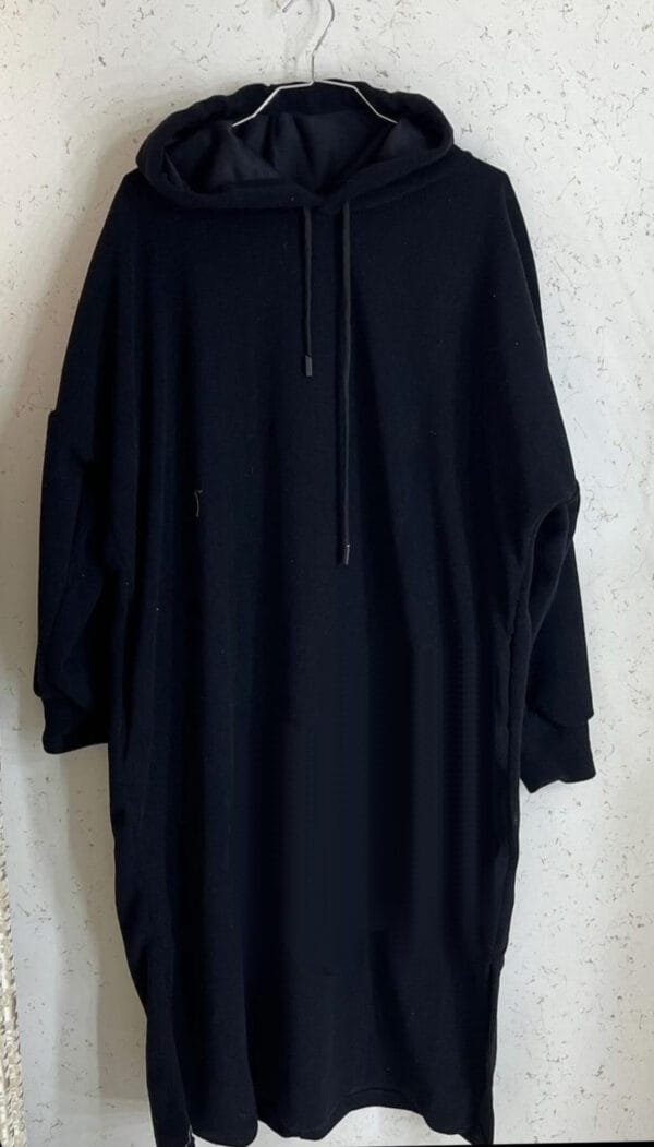 knee length hoodie dress